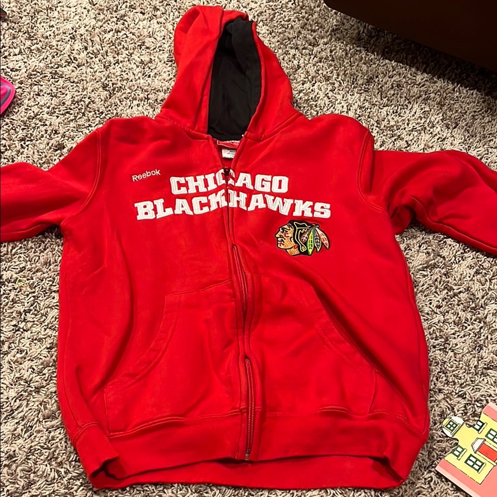 Reebok Kids Chicago Blackhawks Red Hoodie